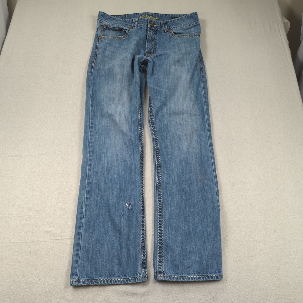 Wrangler Jeans Mens 34x34 Blue Rock 47  Boot Cut Western Cowboy